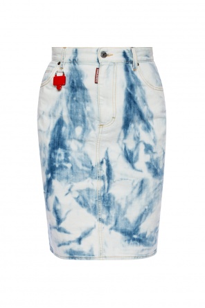 Discoloured denim skirt, zdjęcie 1 Discoloured denim skirt od Dsquared2